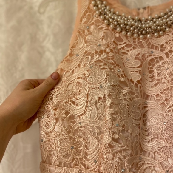 Grad/Prom/ Bridesmaid Dress • Chiffon & Lace & Beads - Picture 6 of 8